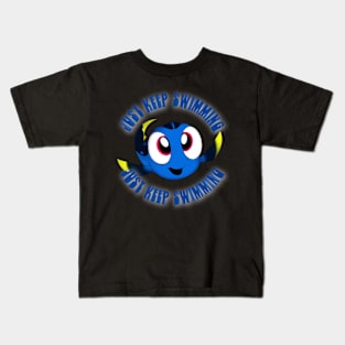 Just keep swimming Kids T-Shirt